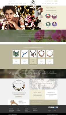 Selena Jewelry Retailer Website 